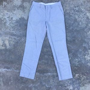 TOPMAN Grey Cropped Trousers